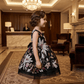 Girls black  Party frock M260150