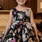 Girls black  Party frock M260150