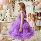 Purple net frock M260162
