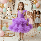 Purple net frock M260162