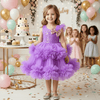 Purple net frock M260162