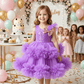 Purple net frock M260162