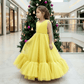 yellow net frock M260167