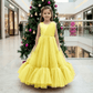 yellow net frock M260167