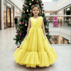 yellow net frock M260167