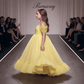 Yellow net frock M260168