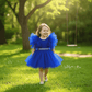Blue party frock for girls-M260172