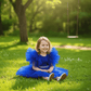 Blue party frock for girls-M260172