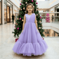 lavender net frock M260179