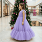 lavender net frock M260179