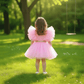 Pink party frock for girls-M260177