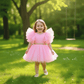 Pink party frock for girls-M260177