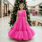 Magenta Net frock M260176