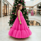 Magenta Net frock M260176