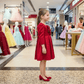 Girls red Party dress M260185