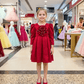 Girls red Party dress M260185