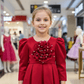 Girls red Party dress M260185