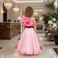 Girls light pink lehenga set M260188