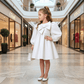 Girls white Party dress M260189