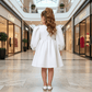 Girls white Party dress M260189