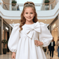 Girls white Party dress M260189