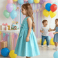 Girls sky blue  Party dress M260190