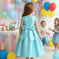 Girls sky blue  Party dress M260190
