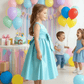 Girls sky blue  Party dress M260190