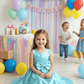 Girls sky blue  Party dress M260190
