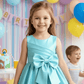 Girls sky blue  Party dress M260190