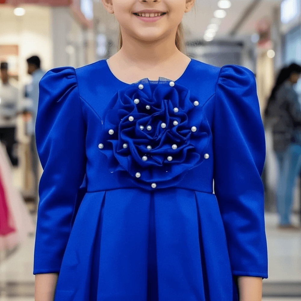 Girls royal blue Party dress M260191