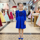 Girls royal blue Party dress M260191
