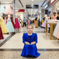Girls royal blue Party dress M260191