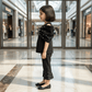 Black party dress for girls-M260193