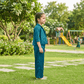 Teal blue party dress for girls-M260194