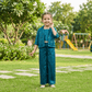Teal blue party dress for girls-M260194