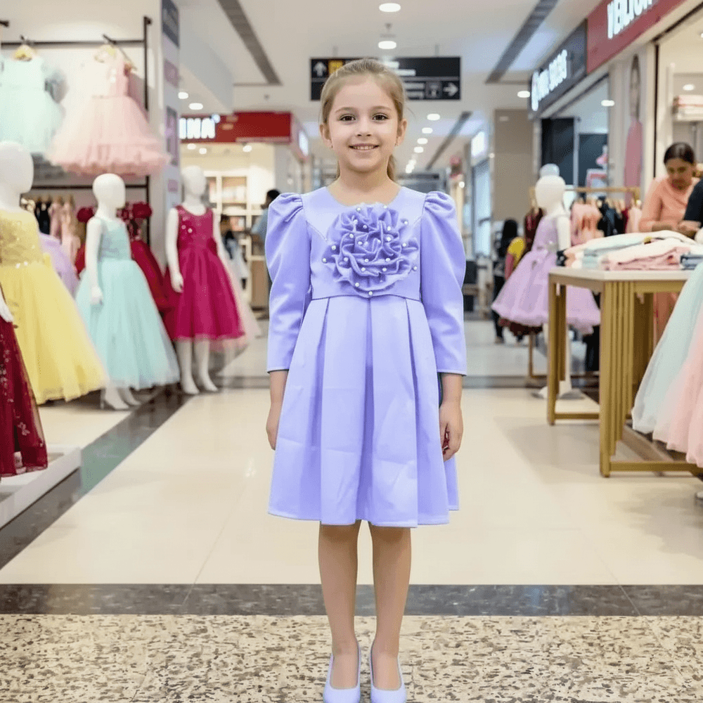 Girls purple Party dress M260197