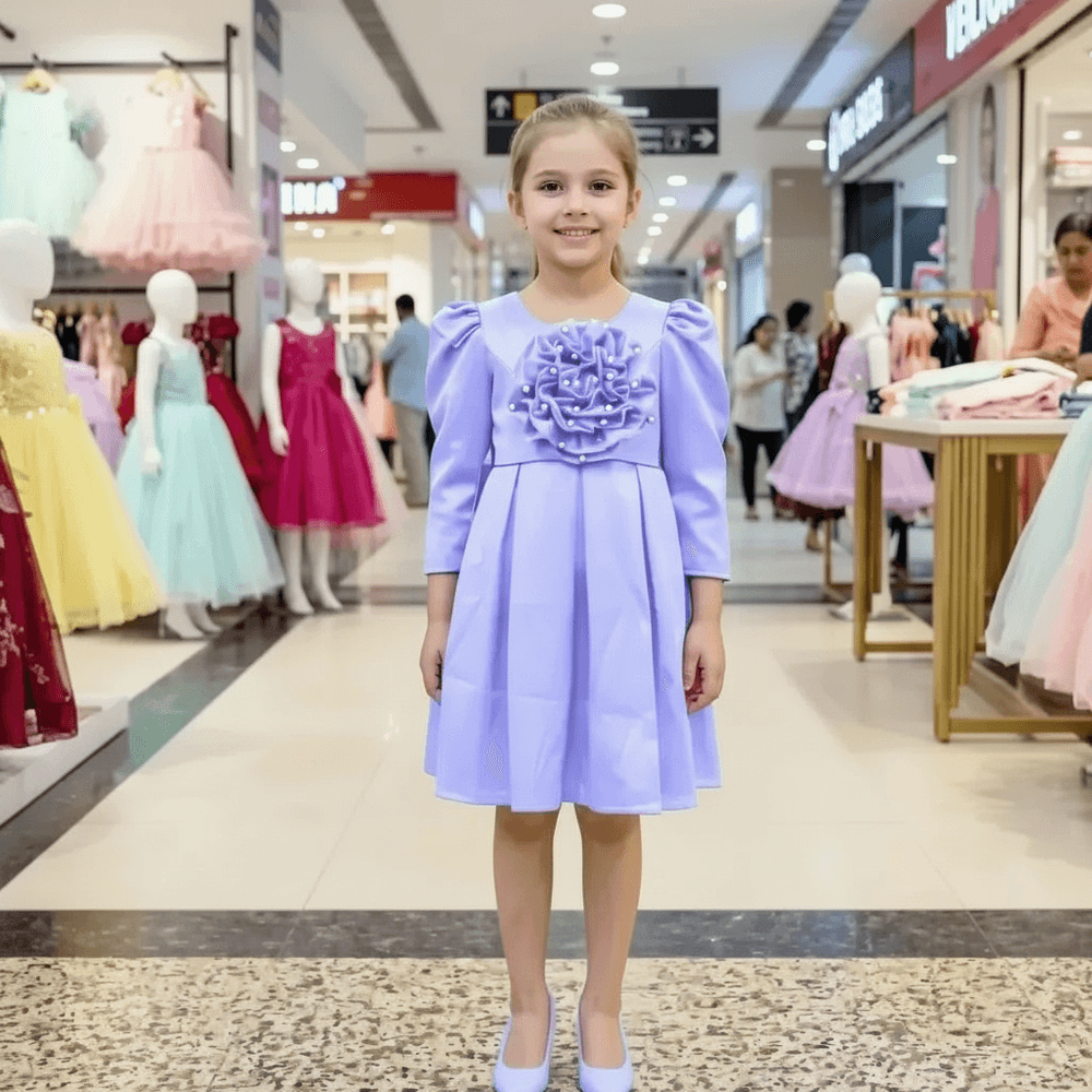 Girls purple Party dress M260197