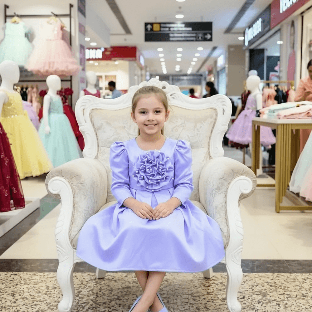 Girls purple Party dress M260197