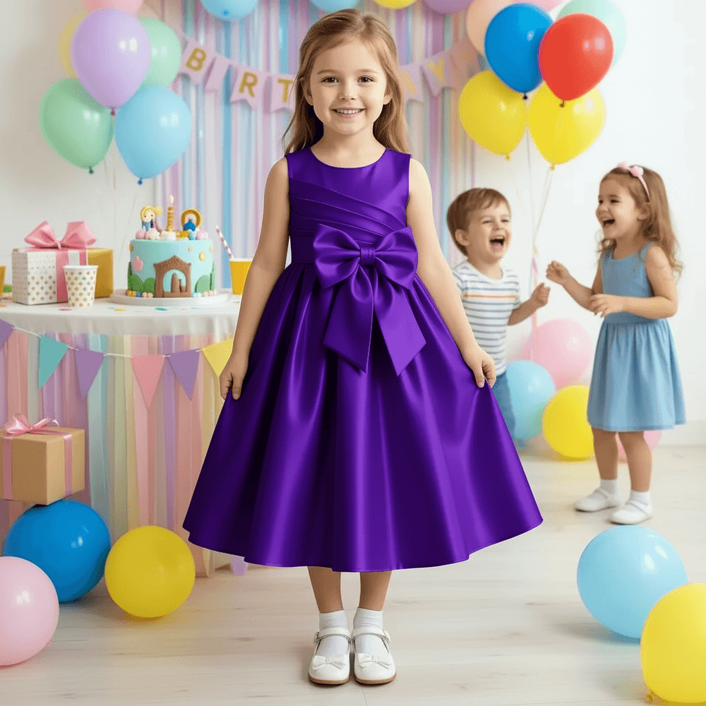 Girls purple  Party dress M260199