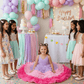 Multicolor party frock for girls-M260203