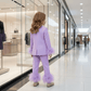 lavender coat pant for girls-M260204