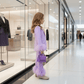 lavender coat pant for girls-M260204