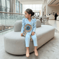 Sky blue coat pant for girls-M260205