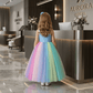 Multicolor party frock for girls-M260206