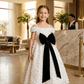 White party frock for girls-M260207