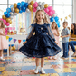 Girls blue casual frock m260210