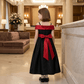 Black party frock for girls-M260212