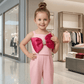 Light pink top pant for girls-M260214