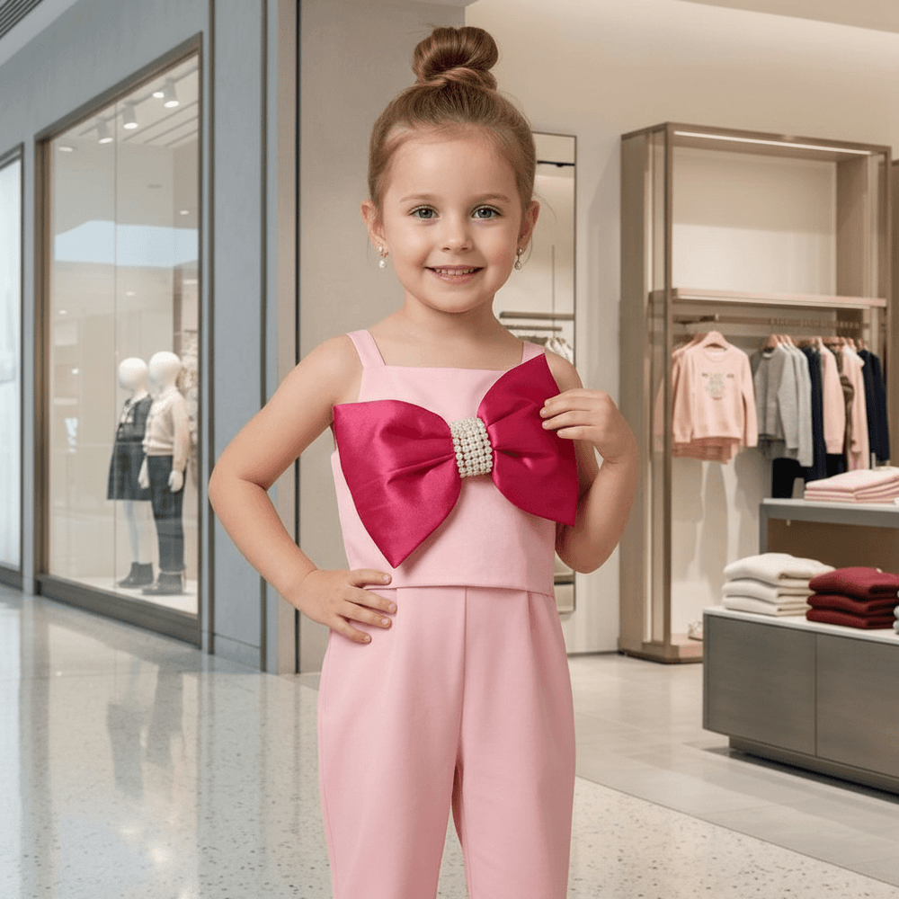 Light pink top pant for girls-M260214